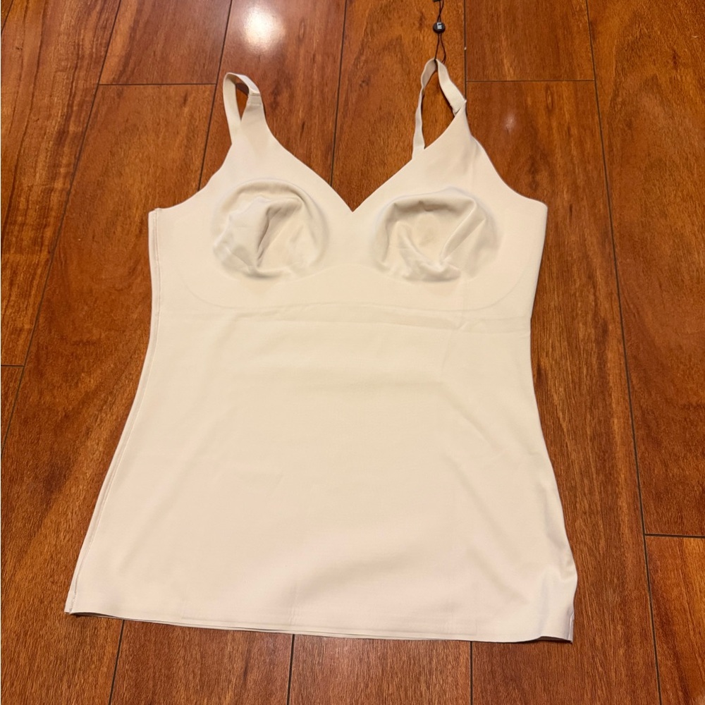 LUXMERY women’s Cream Shaping Slip Camisole